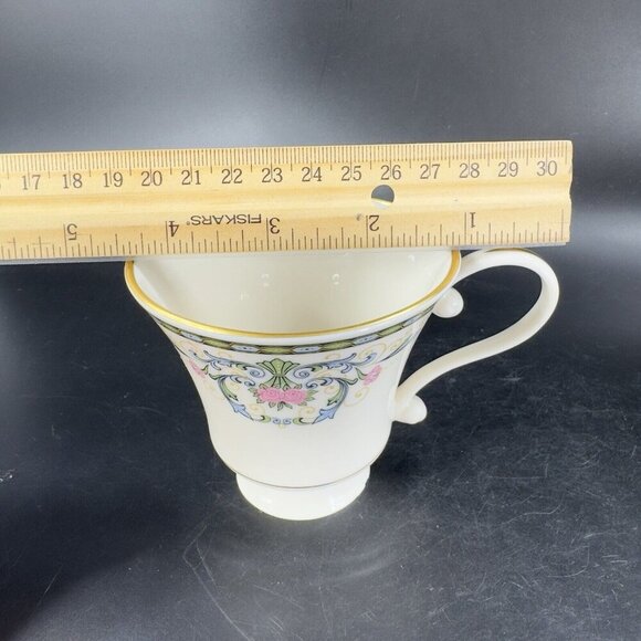 Vintage 1970s PICKARD China NAVARRE Pattern CUP And Saucer Set 2 Made in USA - Picture 5 of 15